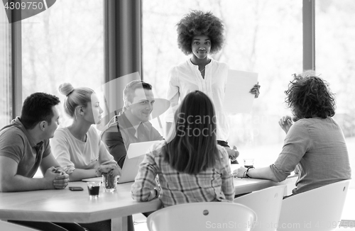 Image of Young team at work