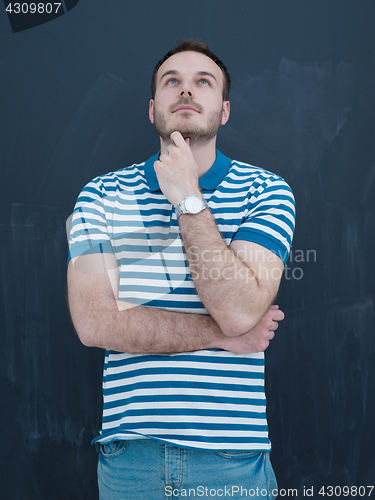 Image of man isolated over a gray background