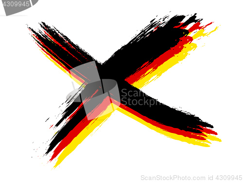 Image of cross german colors