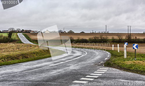 Image of Empty Winding Road