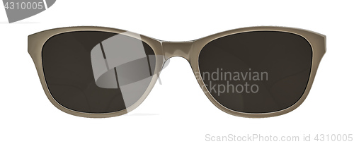 Image of sunglasses on white background