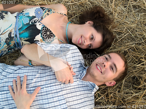 Image of Lovely couple in straw