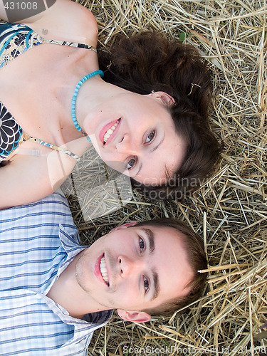 Image of Lovely couple in straw