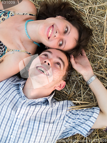 Image of Lovely couple in straw