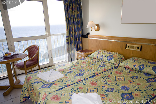 Image of seaview hotel room malta