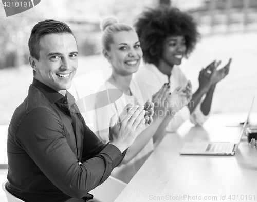 Image of Young team at work