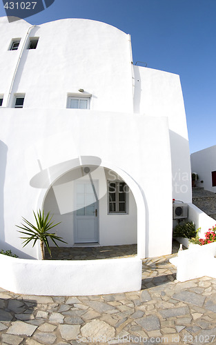 Image of greek island house architecture cyclades