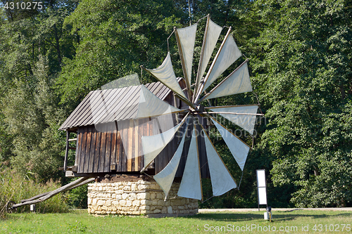 Image of Traditional old windmills in Astra Museum