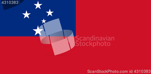 Image of Colored flag of Samoa