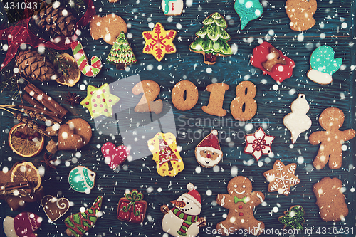 Image of Gingerbreads for new 2018 years