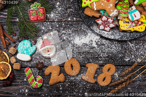 Image of Gingerbreads for new 2018 years