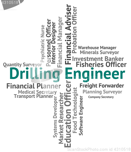 Image of Drilling Engineer Shows Oil Well And Career