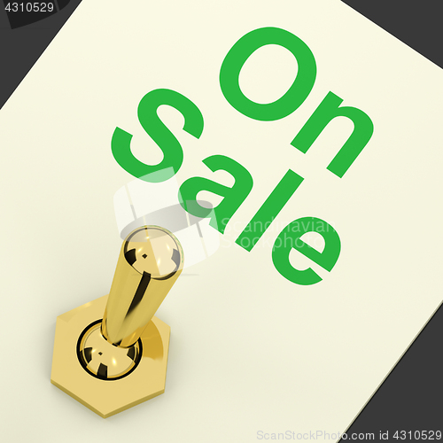 Image of On Sale Switch As Symbol for Discounts And Promotions