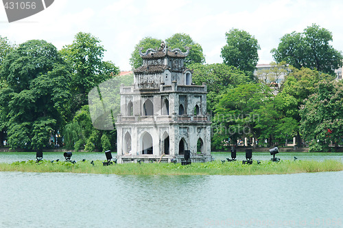 Image of The Tortoise Tower in Hanoi