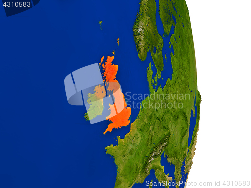 Image of United Kingdom on Earth