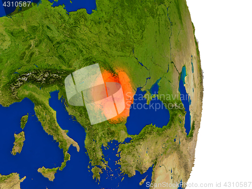 Image of Romania on Earth