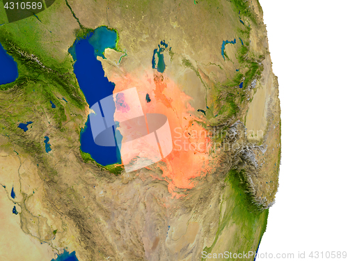 Image of Turkmenistan on Earth