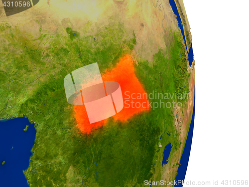 Image of Central Africa on Earth