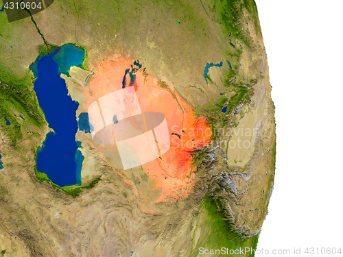 Image of Uzbekistan on Earth