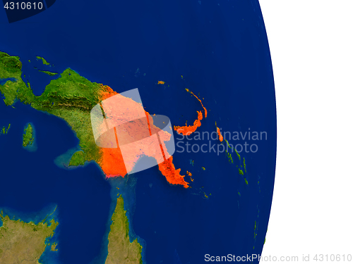 Image of Papua New Guinea on Earth