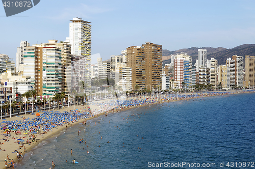 Image of Levante beach in Benidorm