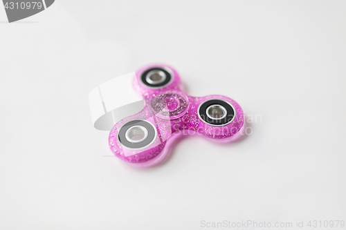 Image of pink glittered fidget spinner