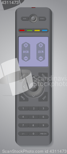 Image of Tv remote control with digital touch display