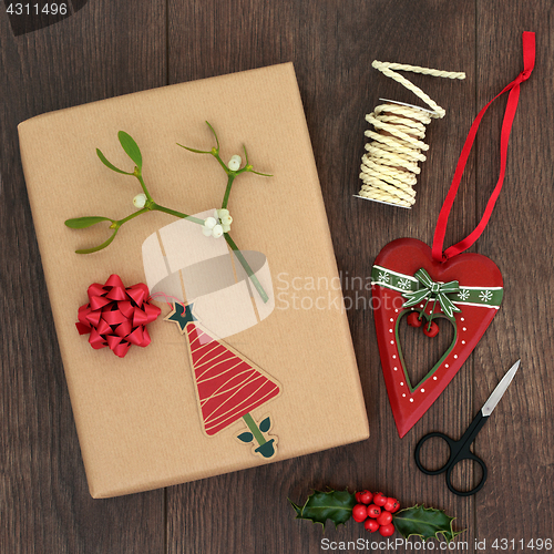 Image of Christmas Present Gift Wrapping