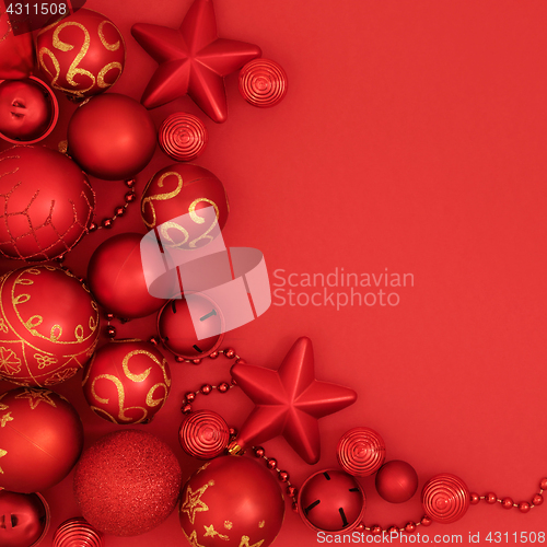 Image of Christmas Bauble Background