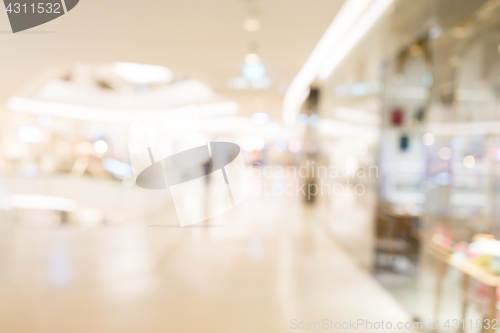 Image of Blur of shopping plaza