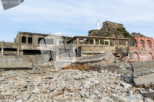 Image of Abandoned island of Gunkanjima in nagasaki city