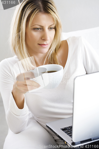 Image of coffee and laptop
