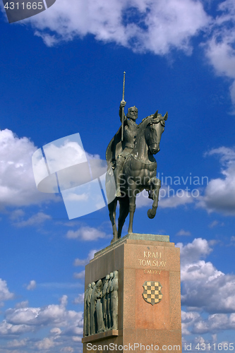 Image of Monument of the Croatian King Tomislav in Zagreb, Croatia