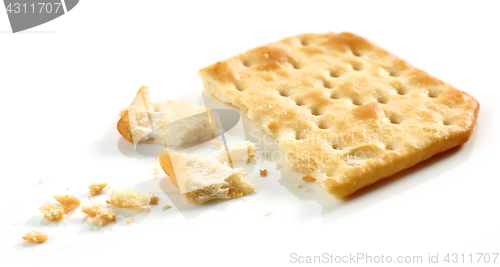 Image of pieces and crumbs of cracker