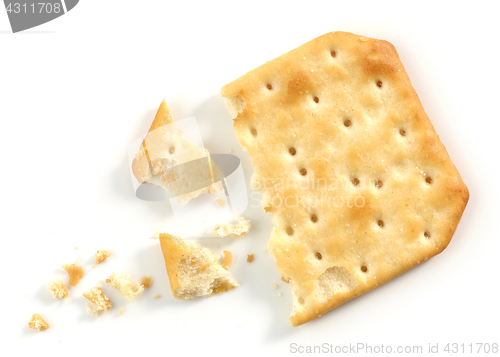 Image of pieces and crumbs of cracker