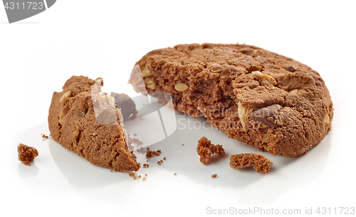 Image of Chocolate cookie pieces and crumbs