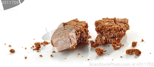 Image of crumbs of chocolate cookie