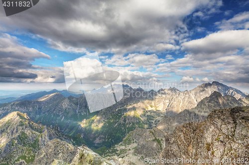 Image of View on high Tatra Mountains, Slovakia, Europe