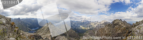Image of Panoramic view on high Tatra Mountains, Slovakia, Europe