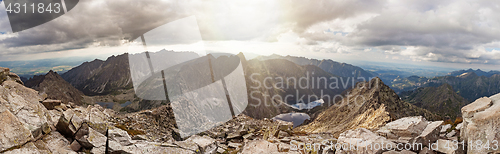 Image of Panoramic view on high Tatra Mountains, Slovakia, Europe