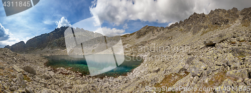 Image of Photo of Velke Zabie pleso lake in High Tatra Mountains, Slovakia, Europe