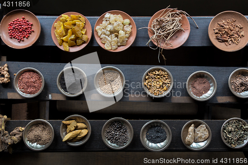 Image of Various grinded spices