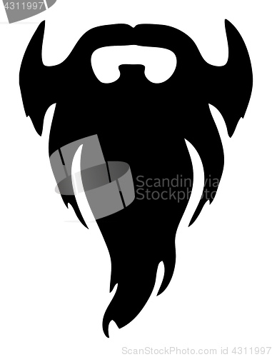 Image of black full beard
