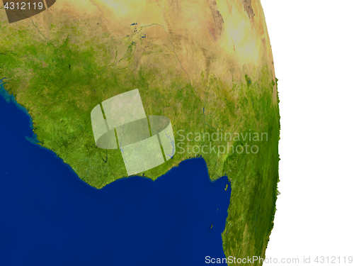 Image of Ghana on Earth