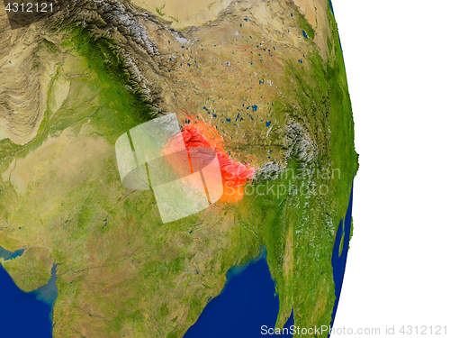 Image of Nepal on Earth