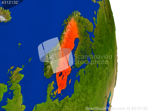 Image of Sweden on Earth