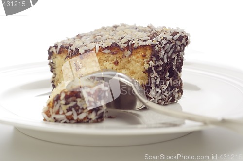 Image of cake and spoon