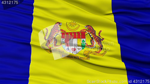 Image of Closeup Putrajaya City Flag, Malaysia