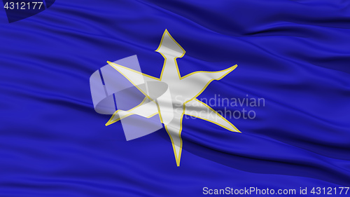Image of Closeup Chiba Japan Prefecture Flag