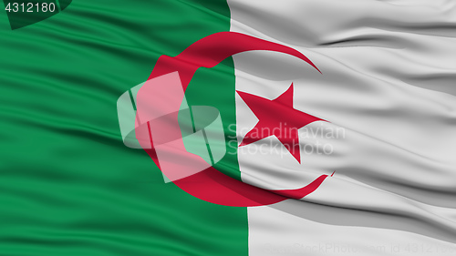 Image of Closeup Algeria Flag